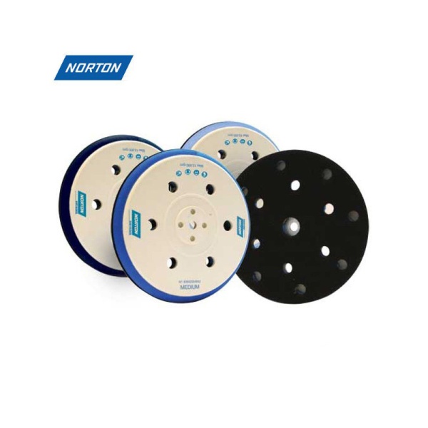 Norton / Шлифовальная подошва Pro Self-grip, 150мм, 15 отв., средняя (1 шт)