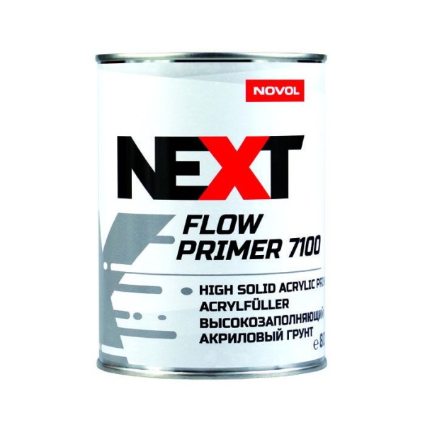 NEXT / Грунт Flow Primer 7100 акриловый заполняющий белый 0,8 л   90889   (6шт)