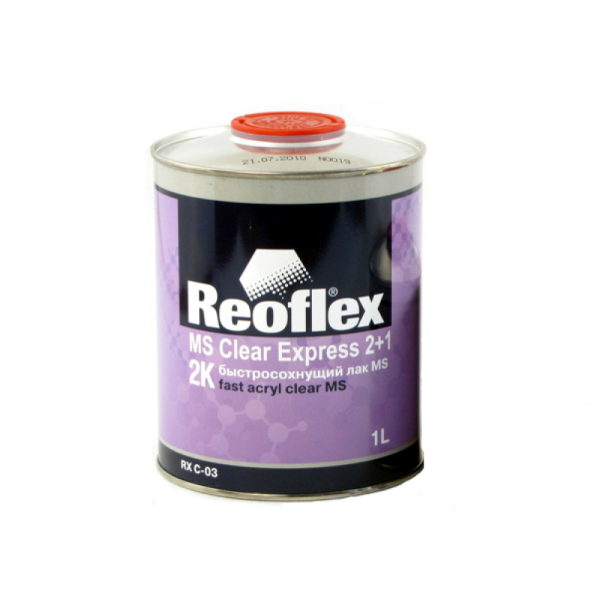 REOFLEX / Лак 2К акриловый HS 2+1прозрачный 1л (еще Отвердитель HS 0,5л) (6)