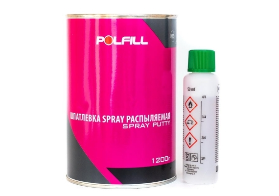 POLFILL / Шпатлевка SPRAY распыляемая 1,2 кг, с отв. ( 6 )