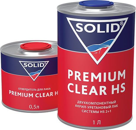 SOLID / PREMIUM CLEAR HS (1000+500мл) лак 2К  322.1500  (12шт.)