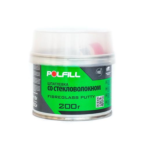 POLFILL / Шпатлевка со стекловолокном GLASS 0,2 кг, с отв. ( 24 )