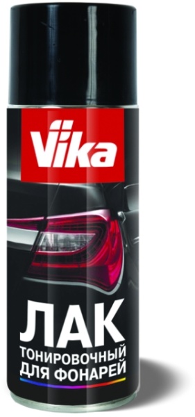 VIKA / лак тонировочный черный для фонарей аэрозоль 520мл(6шт)