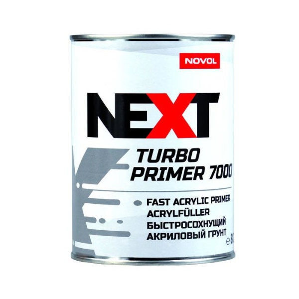 NEXT / Грунт Turbo Primer 7000 акриловый БЫСТРЫЙ черный 0,8 л   90893   (6шт)