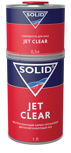 SOLID / JET CLEAR экспресс лак 2+1 (1000+500мл) 323.1500 (12шт.)