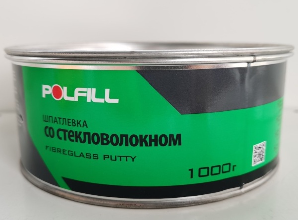 POLFILL / Шпатлевка со стекловолокном GLASS 1 кг, с отв. ( 8 )