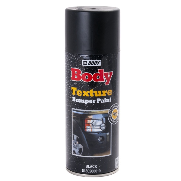 BODY / Спрей-краска PRO / бампера текстурная черная (TEXTURE BLACK) 0,4 л (6 шт)