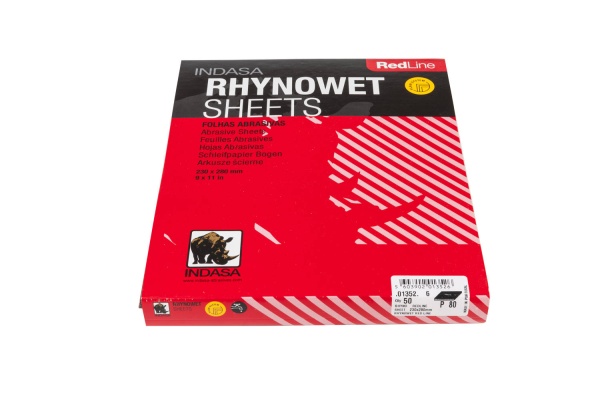 INDASA / RHYNOWET Лист (по мокрому) 230мм*280мм Р  80  арт.01352  (50шт)