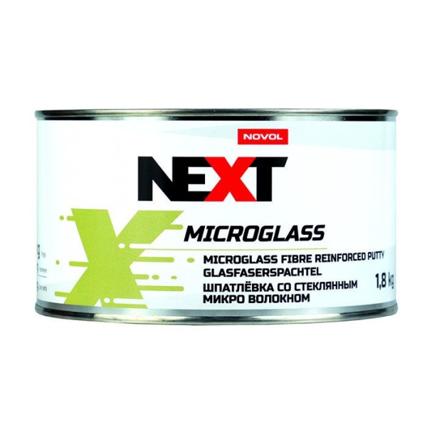 NEXT / Шпатлевка Microglass со стекловолокном 1,8 кг   90917   (6шт)