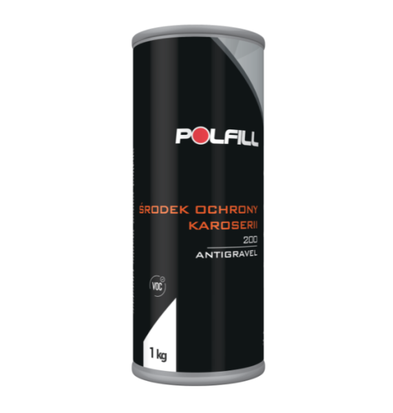 POLFILL / Средство для защиты кузова ANTIGRAVITEX 200, 1 кг, черный ( 12 )