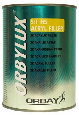 ORBYLUX / Акриловый грунт HS 5+1 (СЕРЫЙ) 1,0 л   020011811  (6шт)